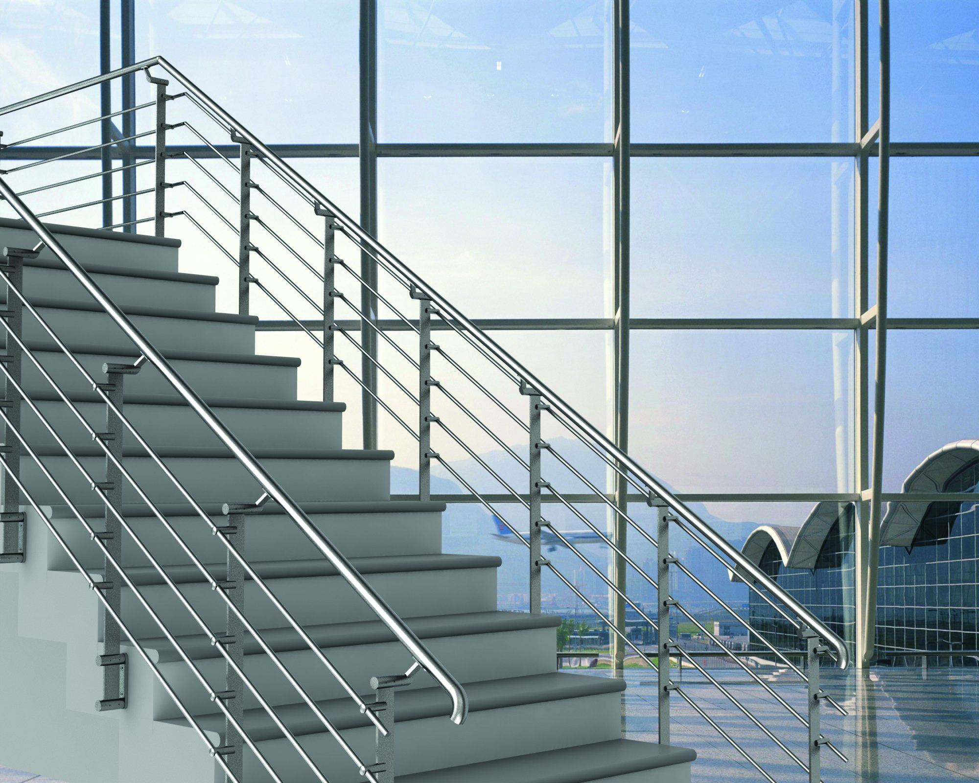 Portaikon tiheä kaide - Putkiosat.fi